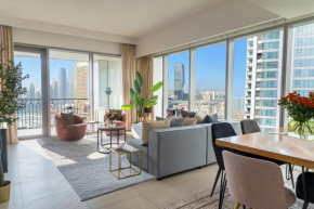 Burj Khalifa LifeStyle Boost! Fabulous 4bed open view Corner Suite Plus Dubai Mall Access